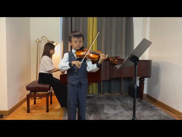 Sora Ikeda plays ABRSM Violin Grade 5 exam, Irene Chan piano accompaniment