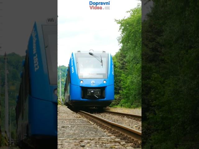 Hydrogen train - Alstom Coradia iLint - Malá Skála 05/2022 | Dopravní Videa cz #shorts