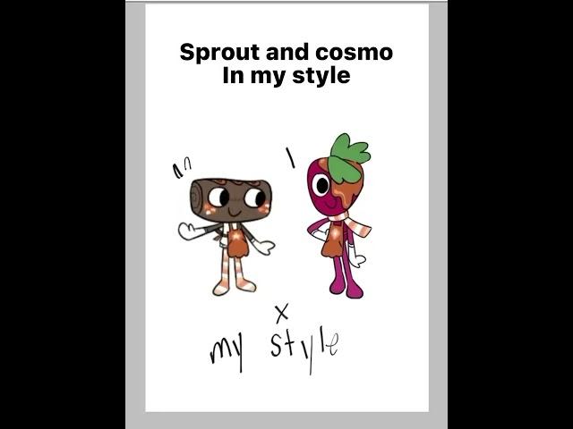 Sprout and Cosmo in my style#fypシ゚#dandysworld#roblox#Cosmo#sprout#digitalart