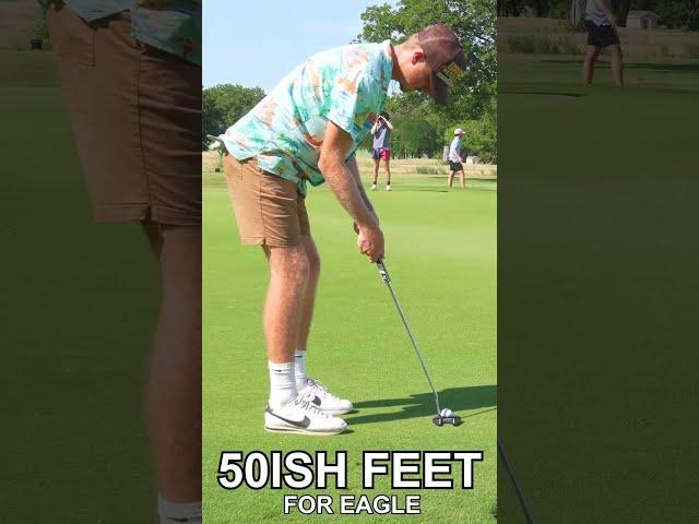 Incredibly Long Eagle Putt!!