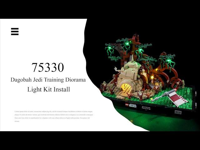 Install Lightailing Light Kit For Lego Dagobah Jedi Training Diorama 75330