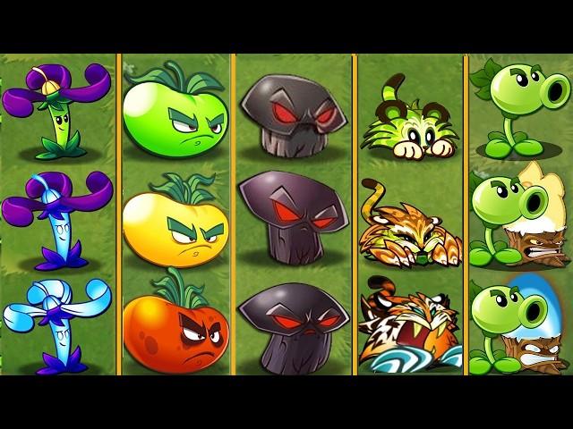 Pvz 2 Discovery - ALL Plants Many Shapes Evolution NOOB - PRO - HACKER