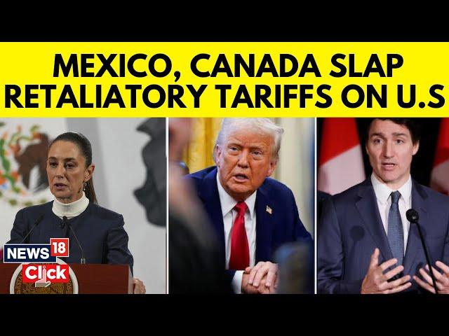 Canada's Retaliatory Tariffs On Us Goods To Start Tuesday, PM Trudeau | Mexico News | Trump | N18G