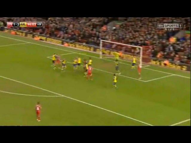 Skrtel 97th minute goal vs Arsenal - Martin Tyler commentary