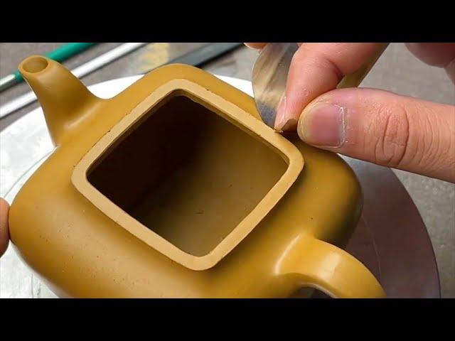 The Amazing Process of Hand-Making Traditional Chinese Purple Sand Square Teapots