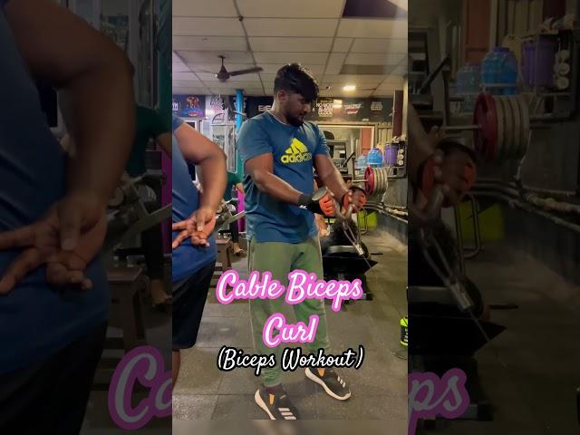 Cable Biceps Curl #Biceps workout @AR.Fitness-A1