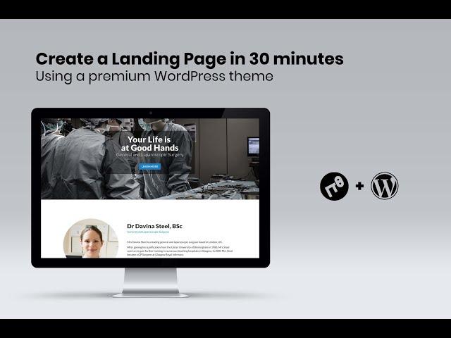 Create a Landing Page with a WordPress Premium Theme (2018): Part 11 - Footer Section