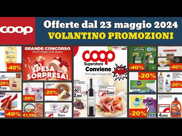 volantino COOP dal 23 maggio 2024  Viaggi Nel Gusto  Offerte cura casa e sport Nike #anteprima