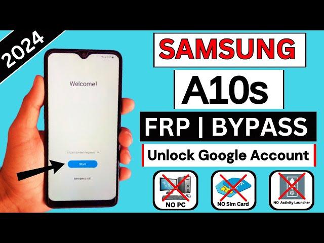 Samsung A10S Frp Bypass 2024 | Google Account Remove/FRP Unlock  Without PC Android 11