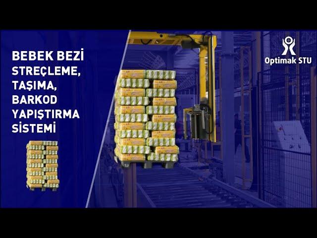 Streç Sarma Makinesi: Tam Otomatik, Barkod Uygulama [OWRAP ARM 60]