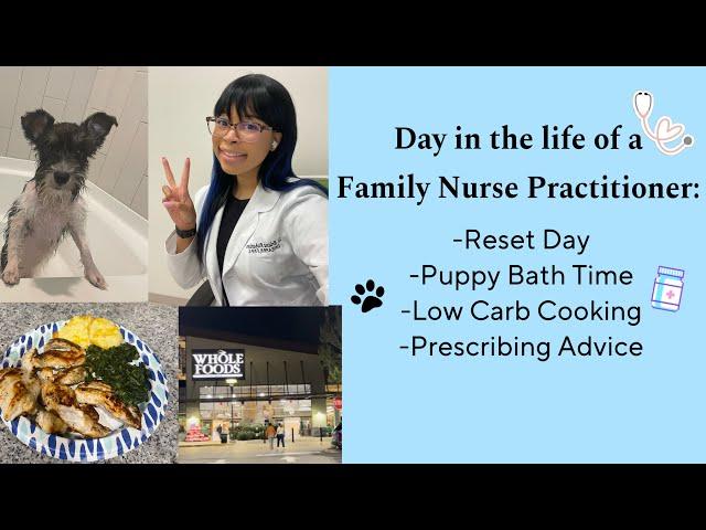 Day in the life of a nurse practitioner: Easy Meal Prep and Mini Schnauzer Puppy Bath