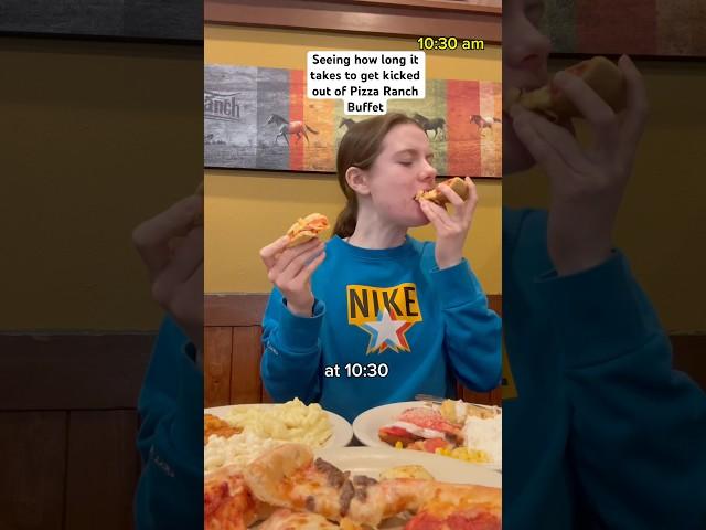 Seeing how long it takes to get kicked out “all you can eat” pizza buffet