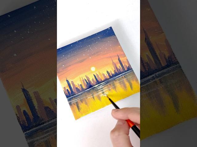 Cityscape  #painting #relaxing #아크릴화