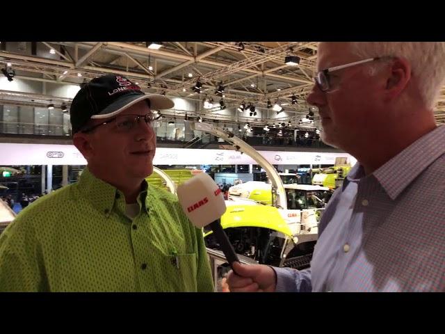 Mike Lessiter from Farm Equipment Magazine interviews Ry Rankin from Loanstar Ag at Agritechnica.