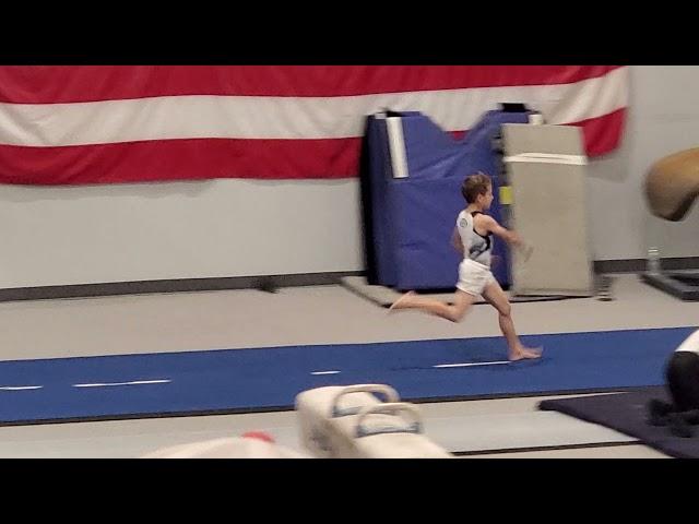 Judge's Cup 2021 level 4 boys vault 1st place