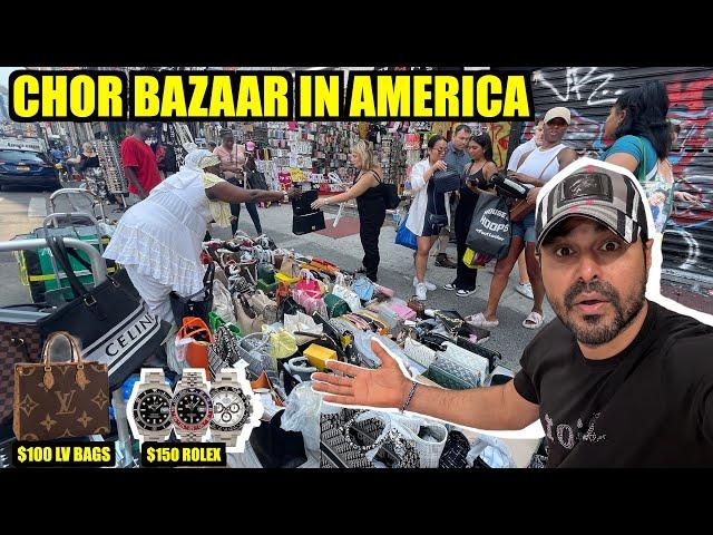 America ka Sabse Bada Chor Bazaar | New York Chore Bazaar | FAke Shoes, Bags, Watches | hindi vlog