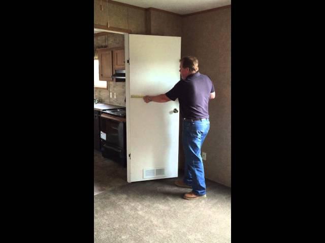 How to measure mobile home interior door.