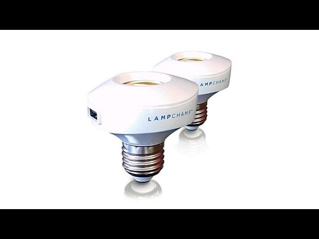 2pack LampChamp USB Light Socket Charging Hub
