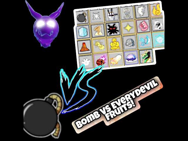 Bomb Vs Every Devil Fruits In Blox Fruit #bloxfruit #vs #nitro