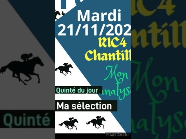 Pronostic quinté Chantilly R1C4-  21/11/2023 #pronostico #quintédujour #shorts