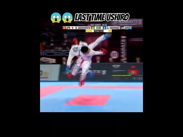 Wow  Last Time Ushiro Ura Mawashi Geri  | Karate Fight | WKF #karate #kumite #shorts #martialarts