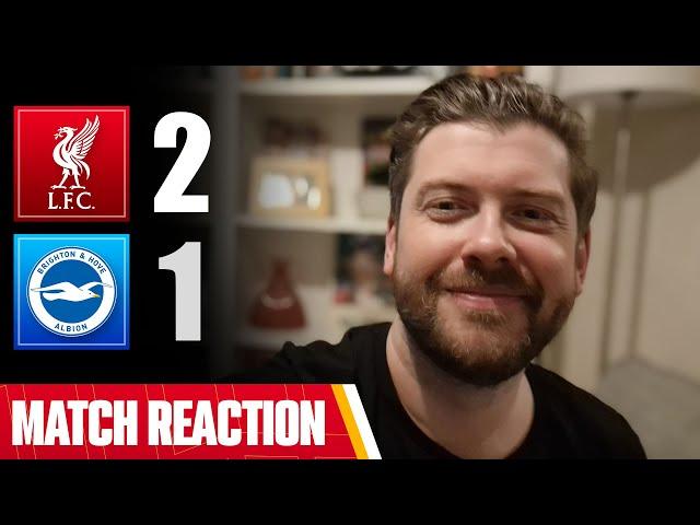 TOP, WITH SO MUCH ROOM TO IMPROVE! LIVERPOOL 2-1 BRIGHTON | MAYCH REACTION