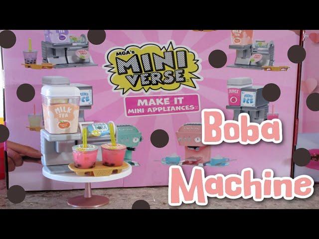 Miniverse Appliances Peach Boba Milk Tea Machine!!