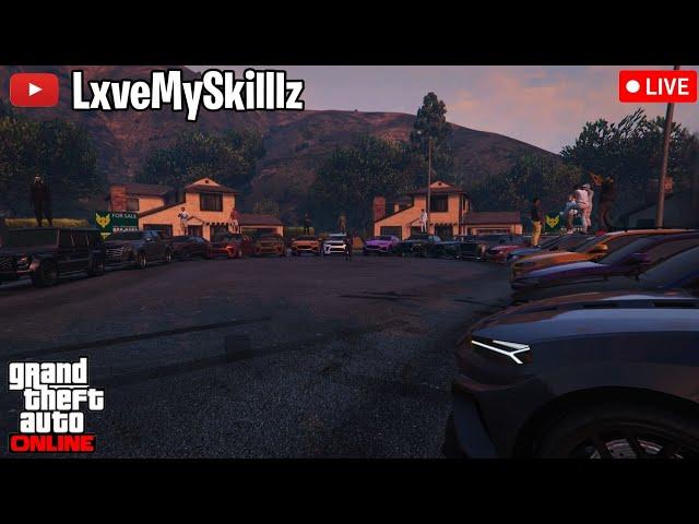 GTA 5 ONLINE LIVE CAR MEET| CAR SHOW| DRAGS | CRUISE Ps4