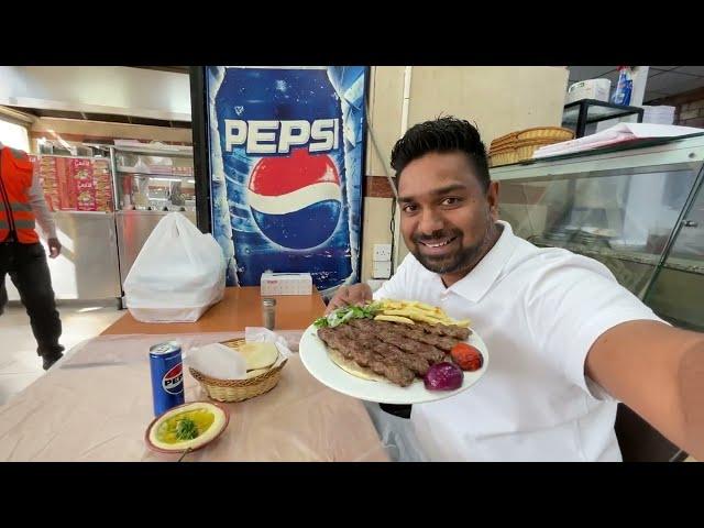 කෙබාබ් කනවනම් මෙන්න පට්ට තැනක්| garlic sauce,hummus,arabic roti,pickles| sinhala vlog #viralvideo