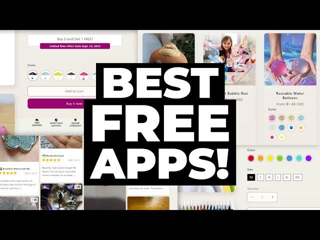 5 BEST FREE Shopify Apps for Product Pages: Look Professional & Increase Conversions!