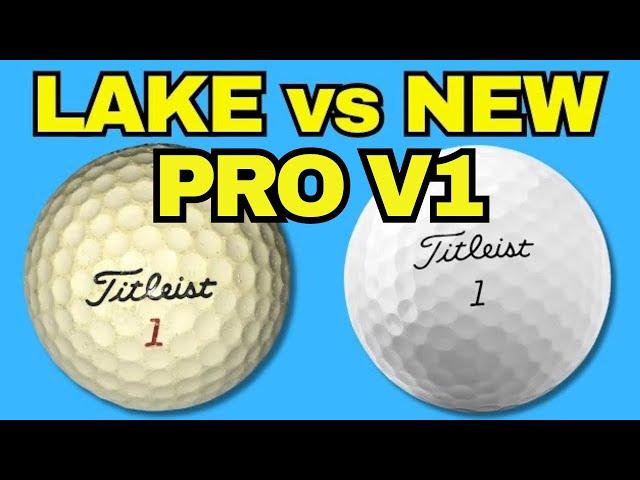 CUTTING OPEN PRO V1 LAKE BALL vs NEW GOLF BALL…