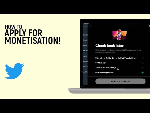 How to Apply for Monetization on Twitter [EASY]