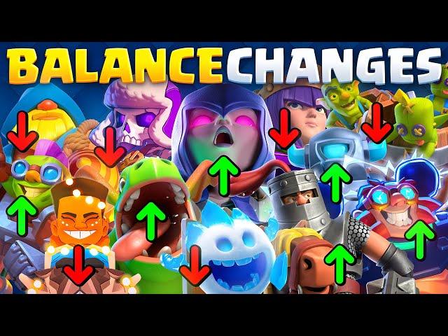 The BIGGEST BALANCE UPDATE in Clash Royale History!