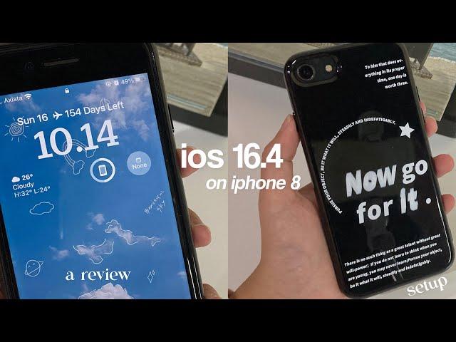 ios 16.4 on iphone 8walkthrough, setup, review 🫧