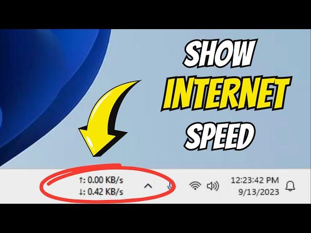 Show INTERNET SPEED on Taskbar Windows 11/10 (EASY)