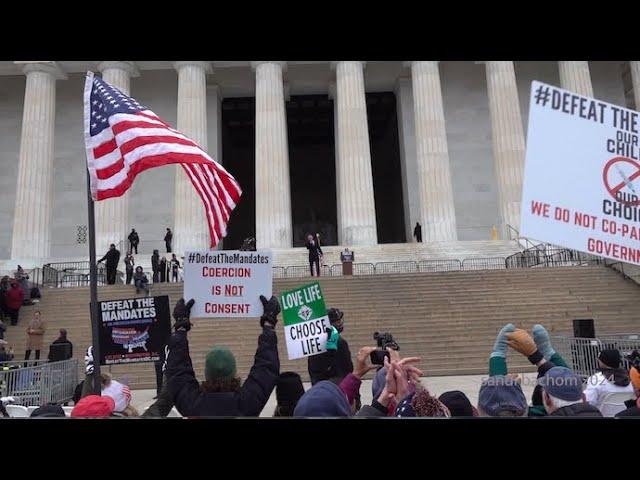 Anti-Vaxxer RFK Jr at Anti-Mandate Rally in DC Invokes Anne Frank Calls Fauci a 'Fascist' 1/23/22