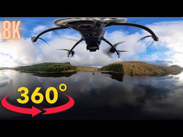  Breathtaking DJI Mavic 3 Drone 360° Flight Over River Afton & Dam | Insta360 X4  