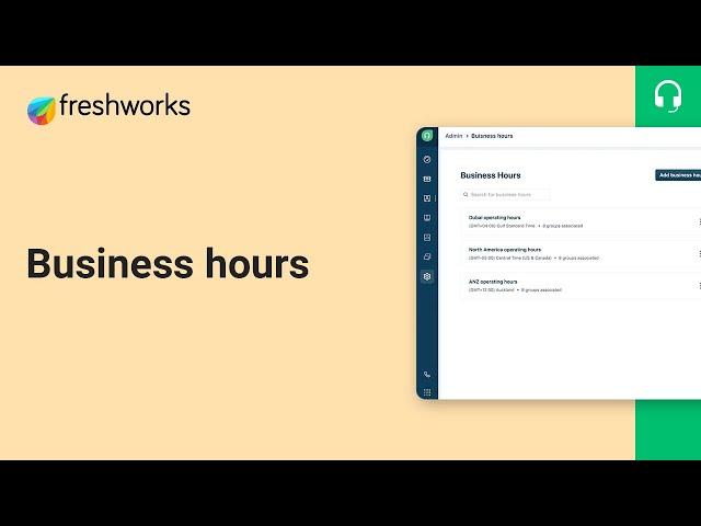 How to set-up Business hours in Freshdesk