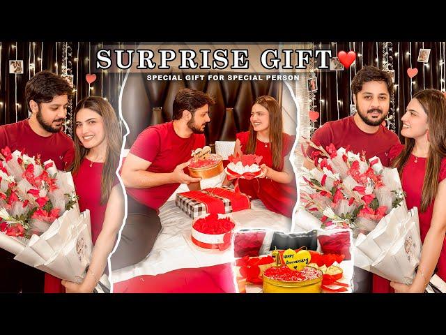 SURPRISE ANNIVERSARY GIFT FOR AREEB ️ | Hira K Lea Rishta Agya 