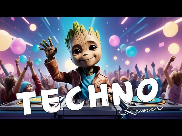 TECHNO MIX 2024  Rave Techno Remixes for Party, Gym, and Car Music