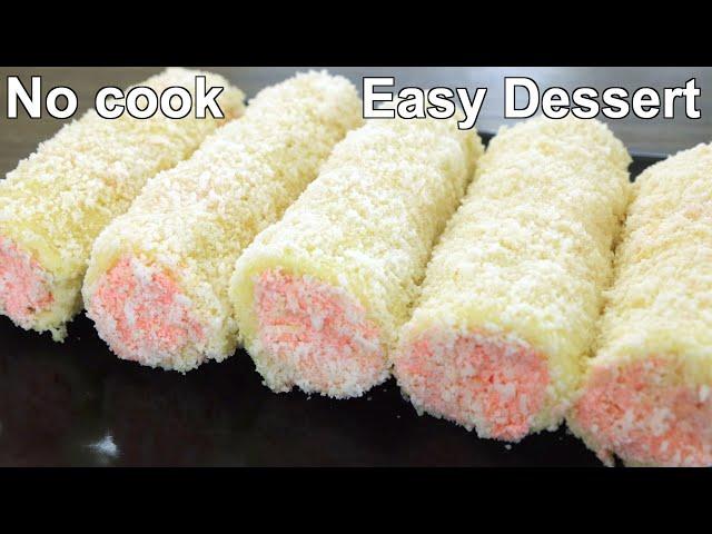 Just 10 Minutes Dessert with few Ingredients | Instant & Easy Dessert Recipe