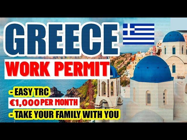 Greece Free Work Visa For Foreigner's 2023: Greece Work Permit 2023: Jobs in Greece: Apply Now!