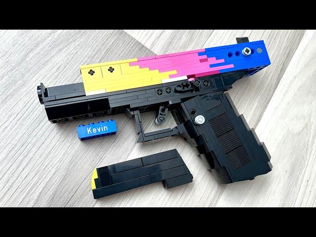 Working LEGO Glock-18 | Fade [Blowback Rubber Band Gun]