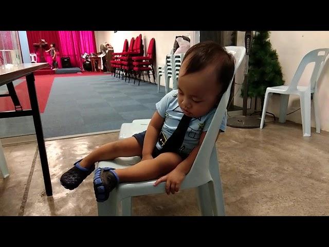 Carl Oliver - sleeping on the chair
