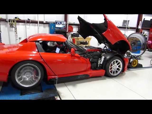 900HP / 1000TQ Twin Turbo Dodge Viper tuning on the dyno (John Reed Racing tuned)