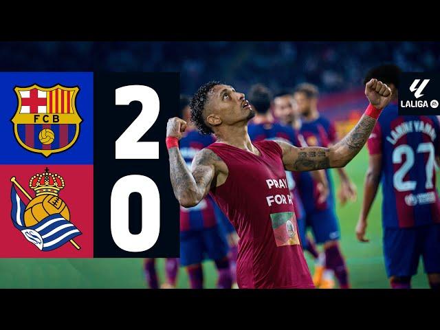 FC BARCELONA 2 vs 0 REAL SOCIEDAD | LALIGA 2023/24 MD35