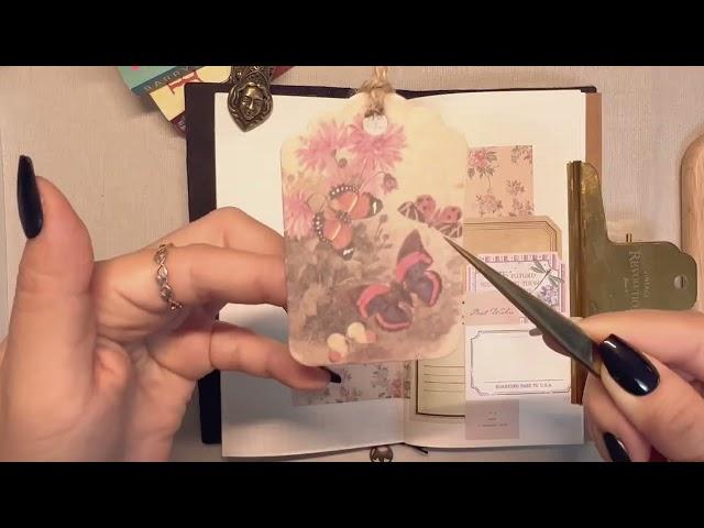 ASMR 액자속 여인  후다닥 다꾸 영상 #asmr #journal #scrapbooking #relaxingsounds #vintage #diary