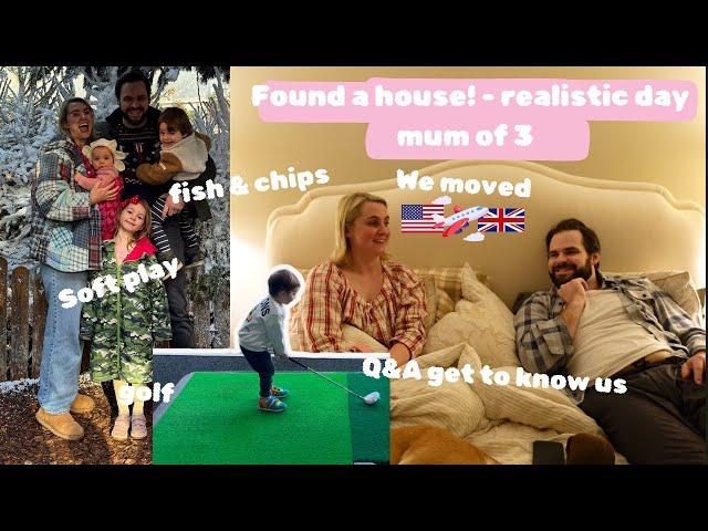 We found a house after USA to UK move - mum of 3 - realistic day - Caroline x