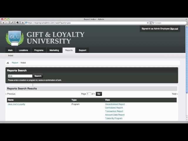 bSmart Rewards Gift & Loyalty Marketing Back Office