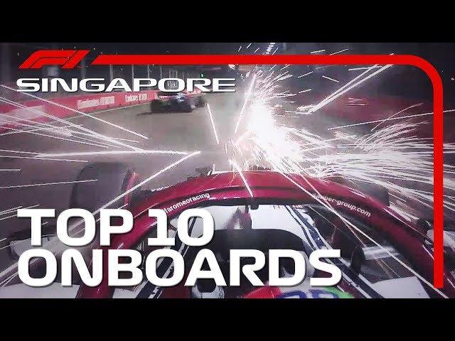 Street Fighting, Spark Showers, And The Top 10 Onboards | 2019 Singapore Grand Prix